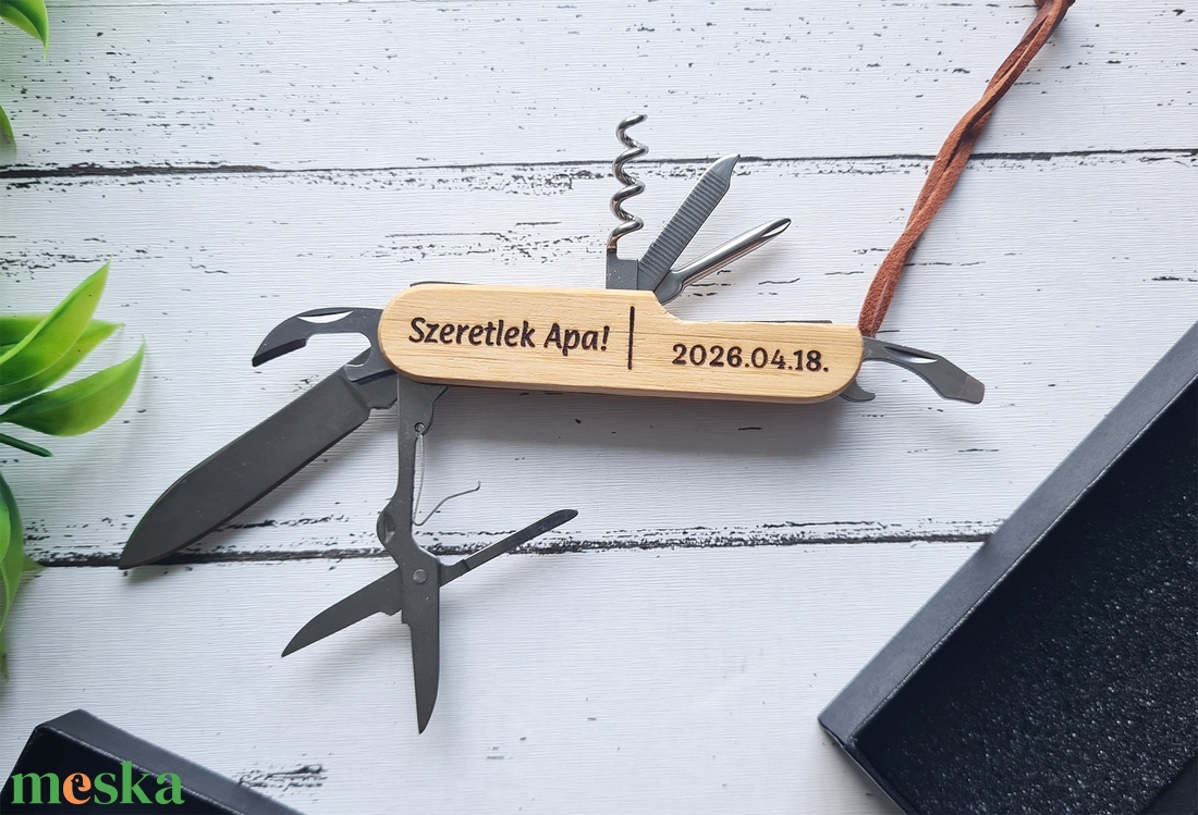 Gravírozott multifunkciós szerszám ajándék � szülőköszöntő, tanúfelkérő vagy apák napi, szülinapi ajándék - esküvő - emlék & ajándék - szülőköszöntő ajándék - Meska.hu