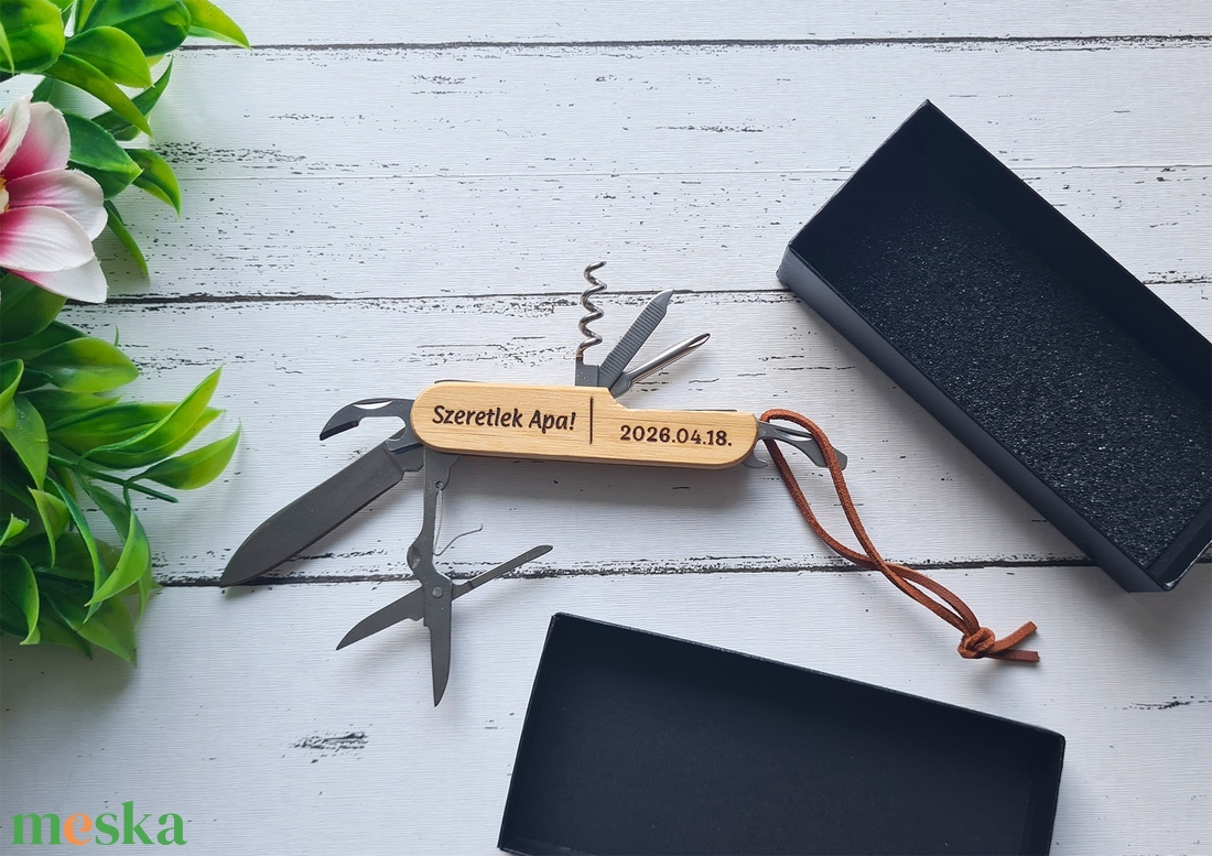 Gravírozott multifunkciós szerszám ajándék � szülőköszöntő, tanúfelkérő vagy apák napi, szülinapi ajándék - esküvő - emlék & ajándék - szülőköszöntő ajándék - Meska.hu