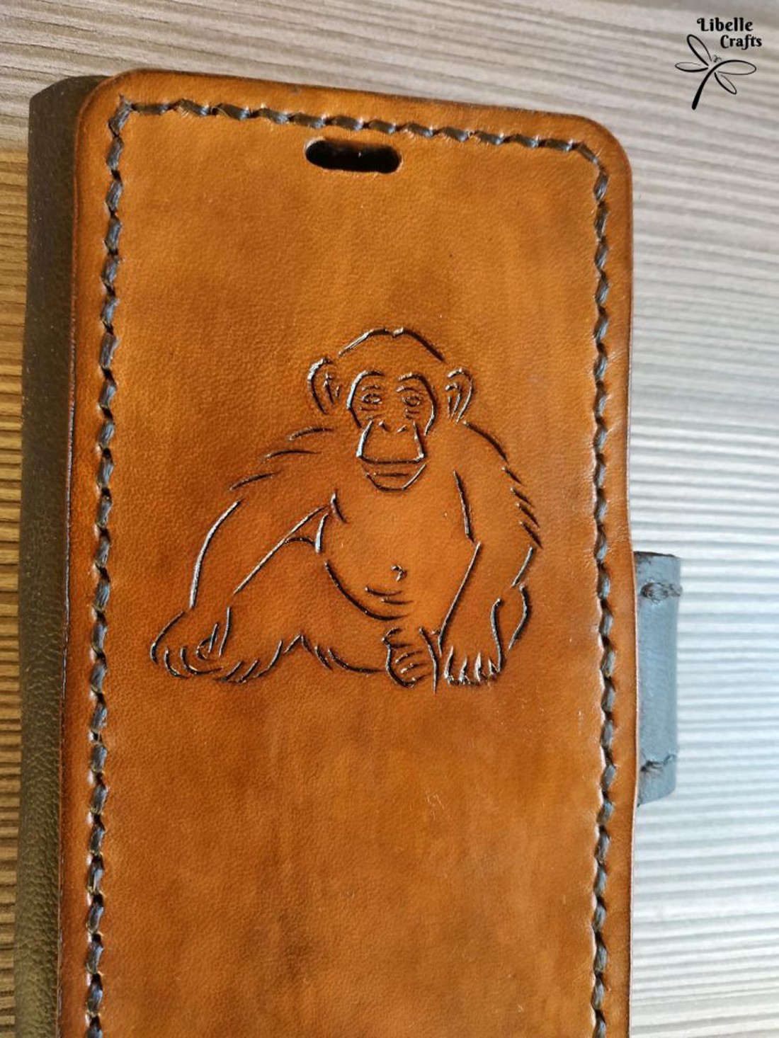 Csimpánz sziluettes flip telefontok - táska & tok - pénztárca & más tok - telefontok - Meska.hu