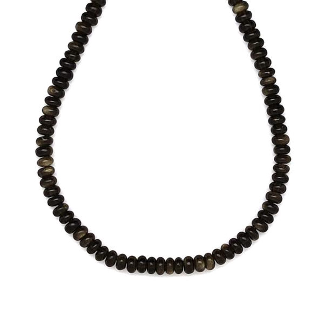 Obszidián korong 4x2,5mm  ékszerkészítő alapanyag (füzér) - kellékek & szerszámok - ásvány alapanyag - ásványfüzér - Meska.hu