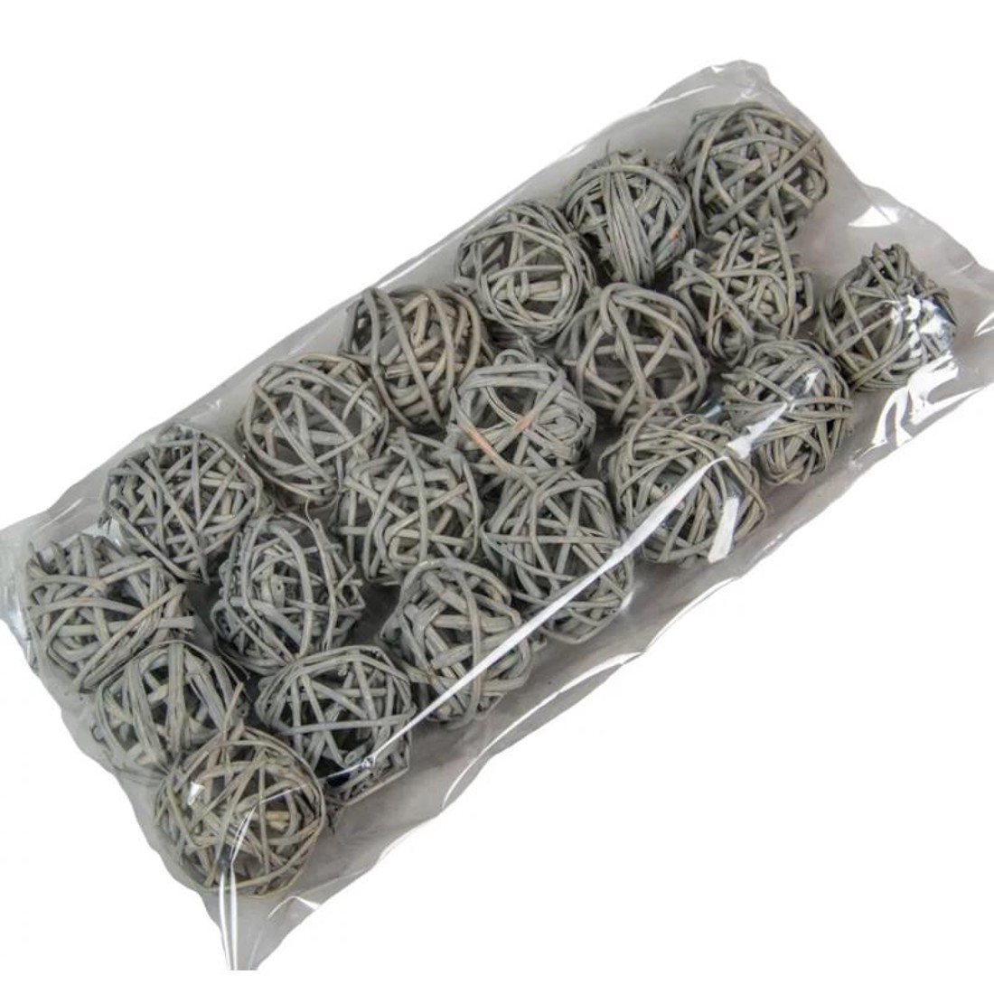 Vesszőlabda 3 cm-es 20 db - falfestékes szürke - kellékek & szerszámok - dekorációs kellékek - vesszőlabda - Meska.hu