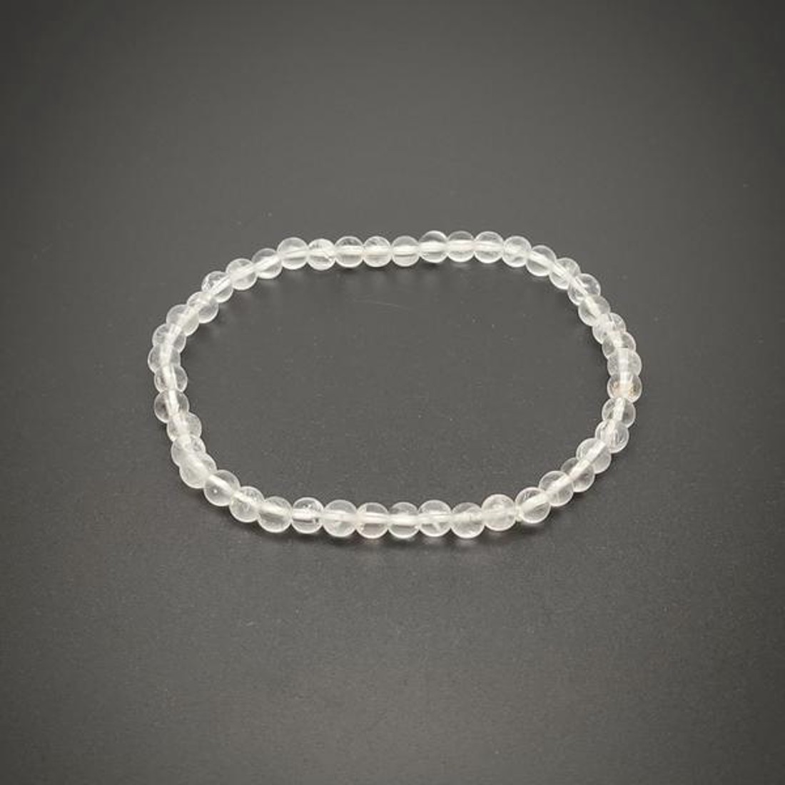 Hegyikristály ásvány karkötő A minőség 4mm - ékszer - karkötő - ásványkarkötő - Meska.hu