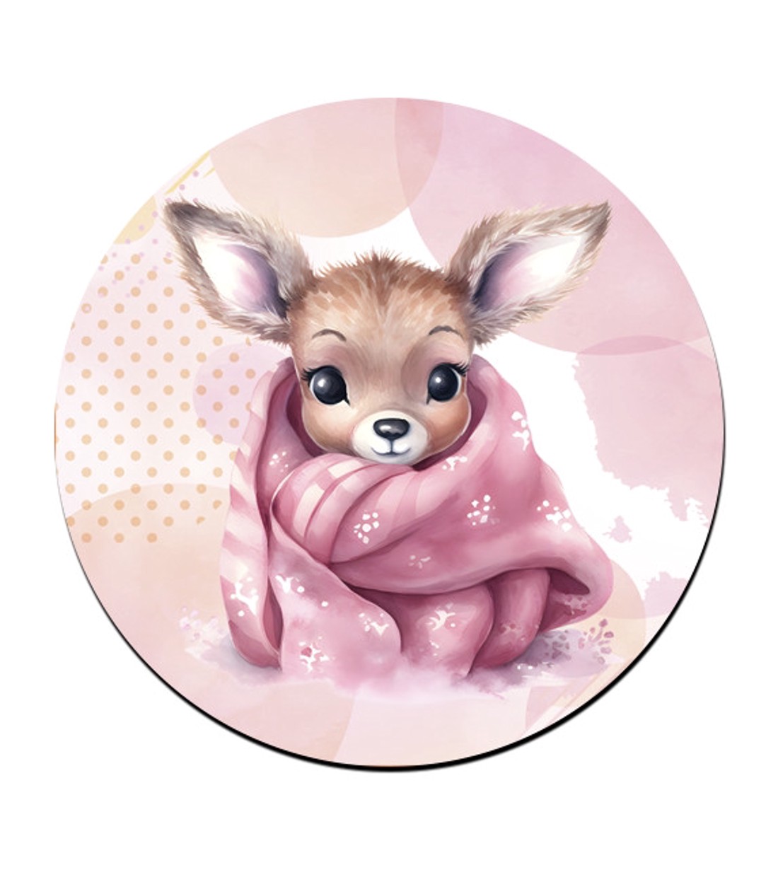 Pink Cuki őzike mintás bögre alátét - otthon & életmód - konyhafelszerelés, tálalás - tálalás - tányér- és poháralátét - Meska.hu