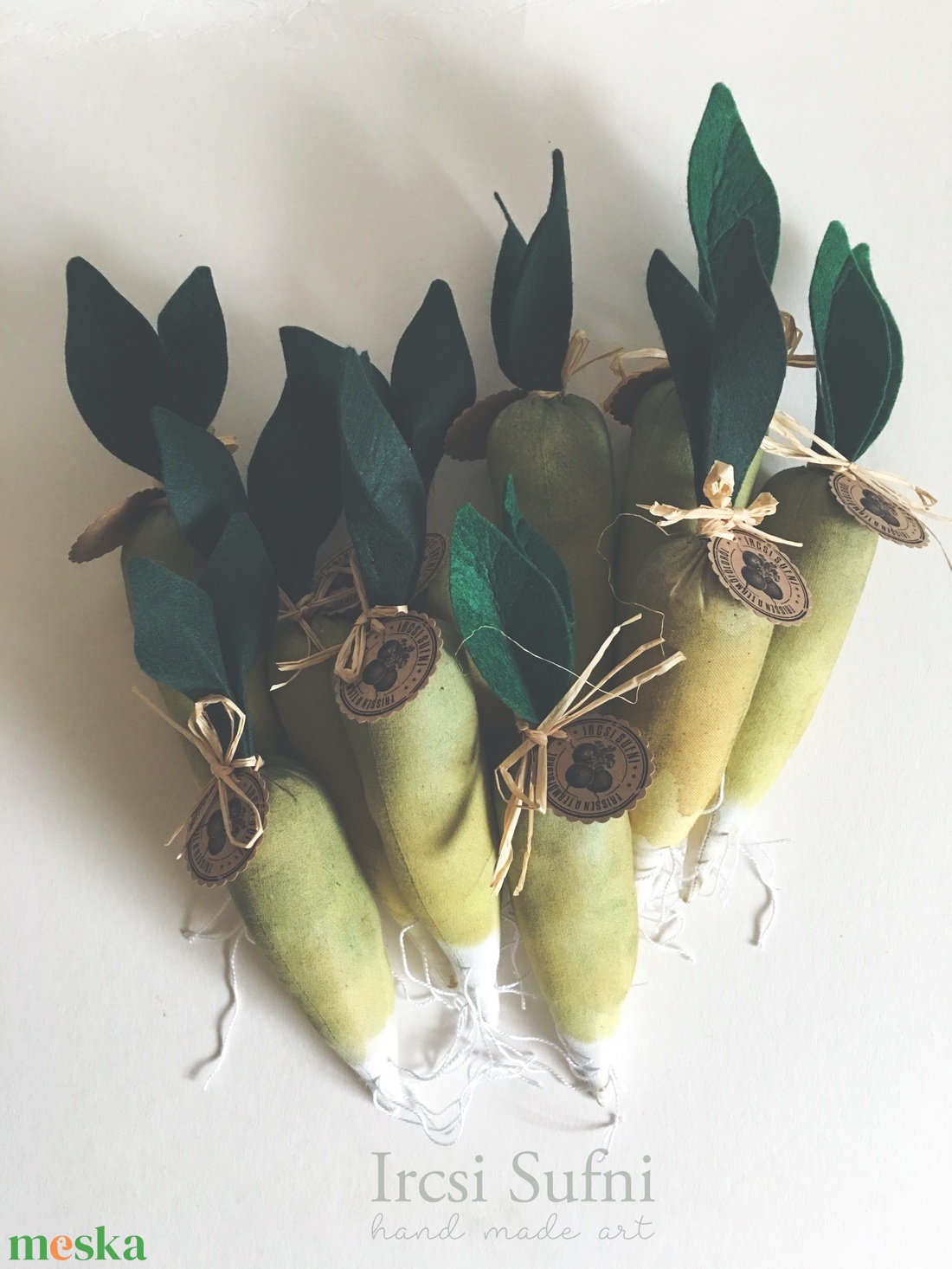 Jégcsapretek  textilből ( darabra!!!) - otthon & életmód - dekoráció - dísztárgy - Meska.hu