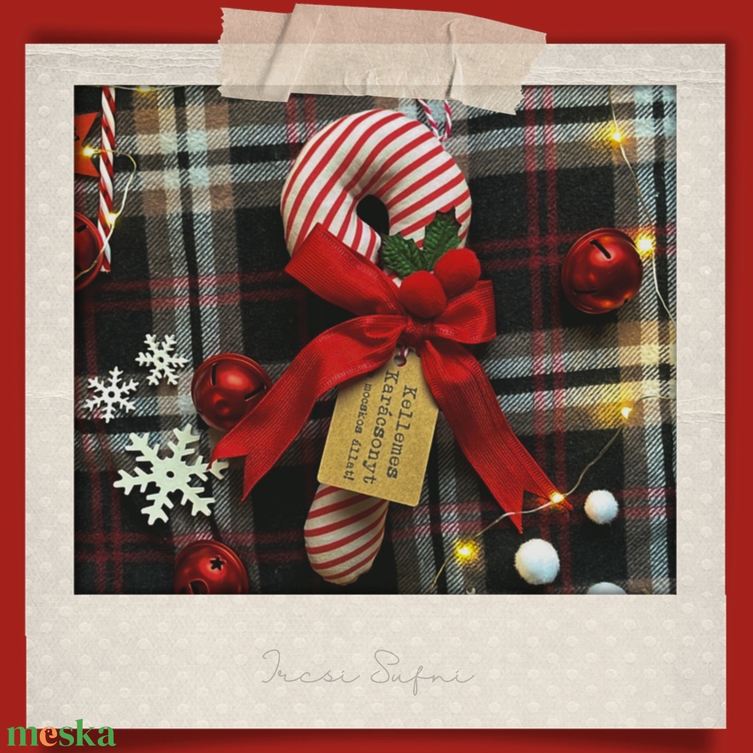 Nagy méretű textil cukorpálca, nyalóka - karácsony - karácsonyi lakásdekoráció - karácsonyi ajtódíszek - Meska.hu Nagy méretű textil cukorpálca, nyalóka - karácsony - karácsonyi lakásdekoráció - karácsonyi ajtódíszek - Meska.hu