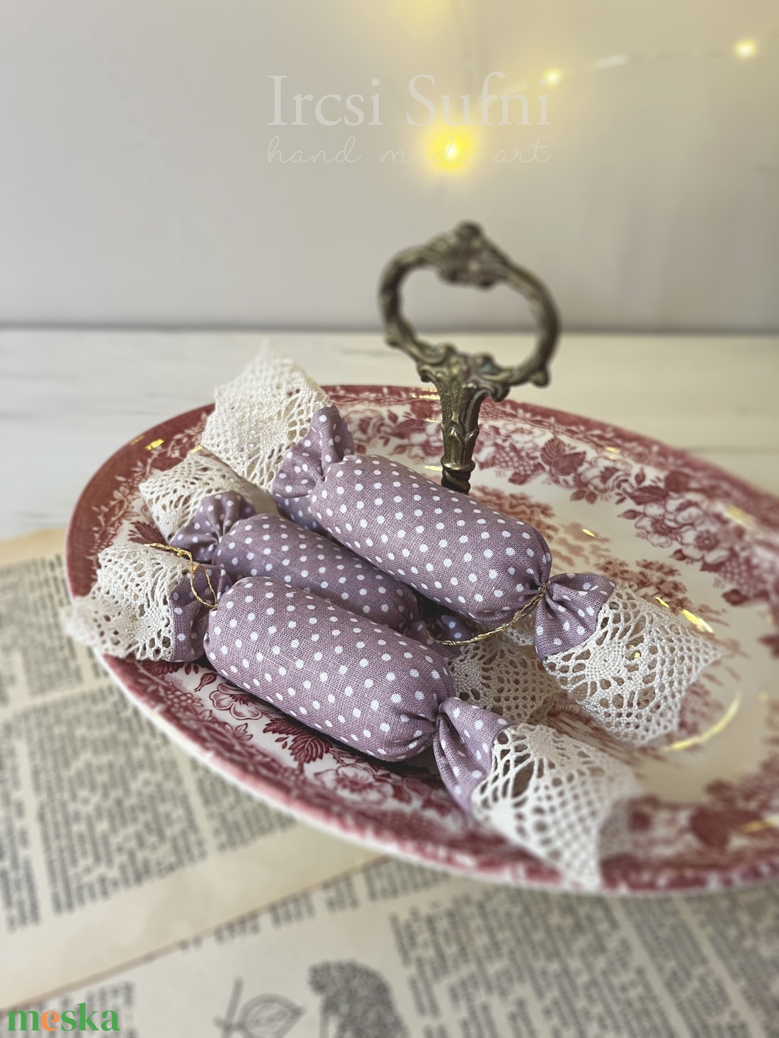 Textil szaloncukrok / levendula lila - karácsony - karácsonyi lakásdekoráció - karácsonyfadíszek - Meska.hu Textil szaloncukrok / levendula lila - karácsony - karácsonyi lakásdekoráció - karácsonyfadíszek - Meska.hu