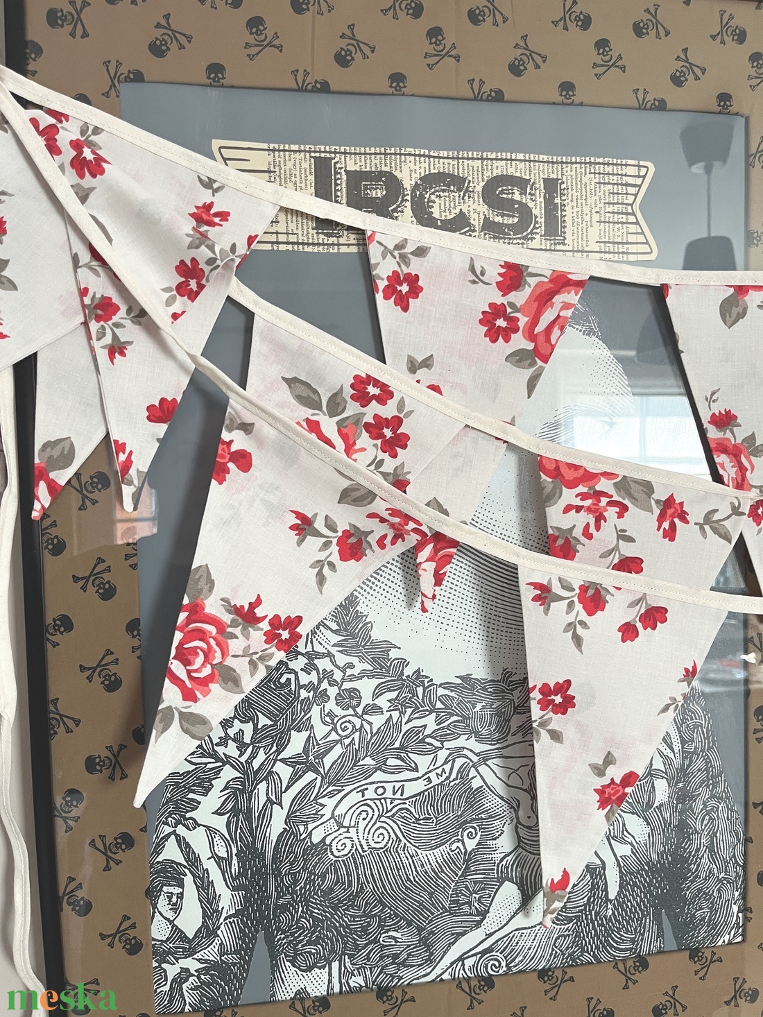 Textil zászló girland / bunting / zászló füzér - otthon & életmód - dekoráció - fali és függő dekoráció - falra akasztható dekor - Meska.hu Textil zászló girland / bunting / zászló füzér - otthon & életmód - dekoráció - fali és függő dekoráció - falra akasztható dekor - Meska.hu