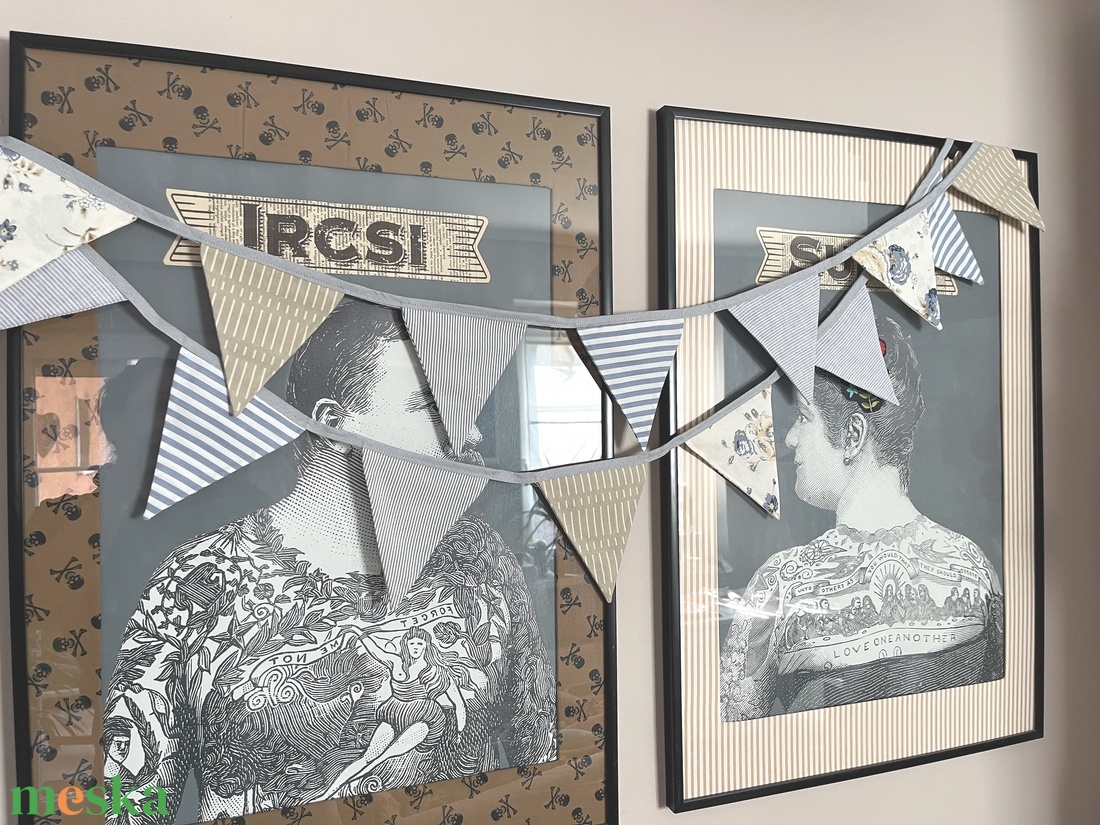 Textil zászló girland / bunting / zászló füzér - otthon & életmód - dekoráció - fali és függő dekoráció - falra akasztható dekor - Meska.hu Textil zászló girland / bunting / zászló füzér - otthon & életmód - dekoráció - fali és függő dekoráció - falra akasztható dekor - Meska.hu