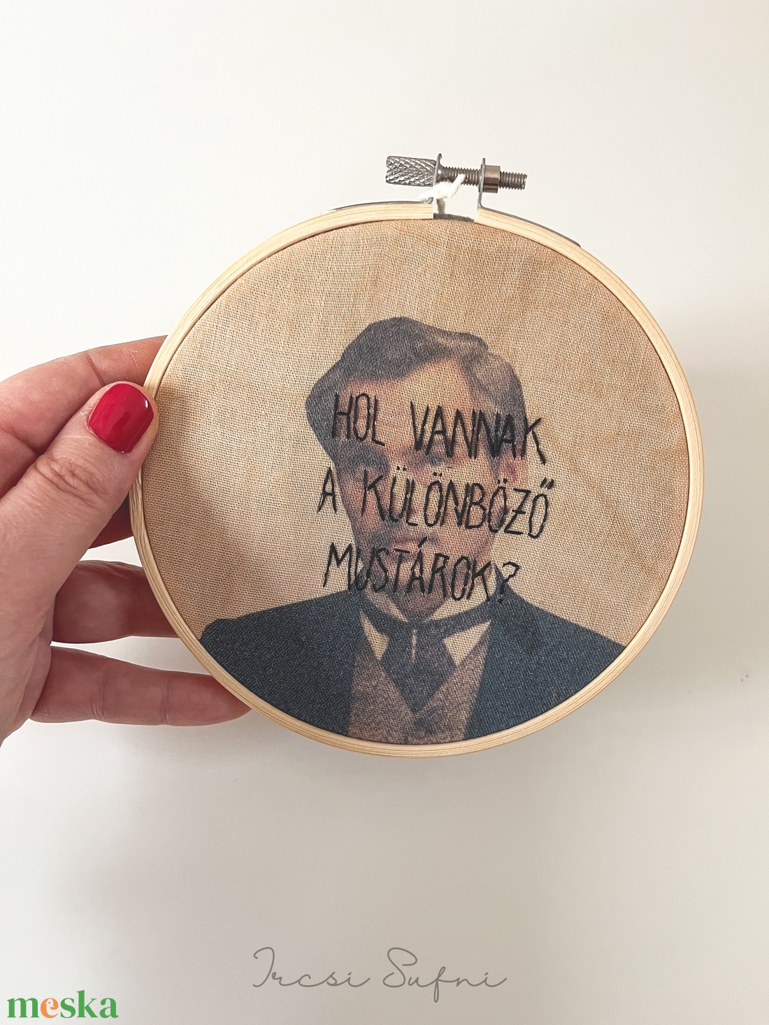 Szindbád idézet hímzés / fali dekoráció - otthon & életmód - dekoráció - fali és függő dekoráció - falra akasztható dekor - Meska.hu