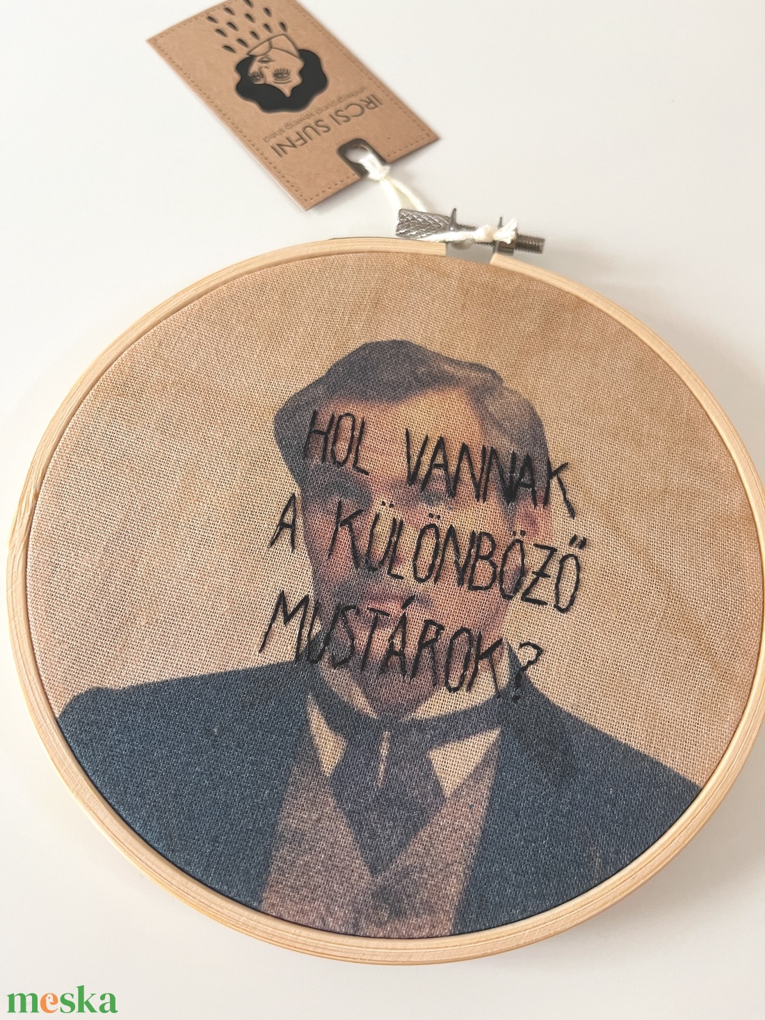 Szindbád idézet hímzés / fali dekoráció - otthon & életmód - dekoráció - fali és függő dekoráció - falra akasztható dekor - Meska.hu