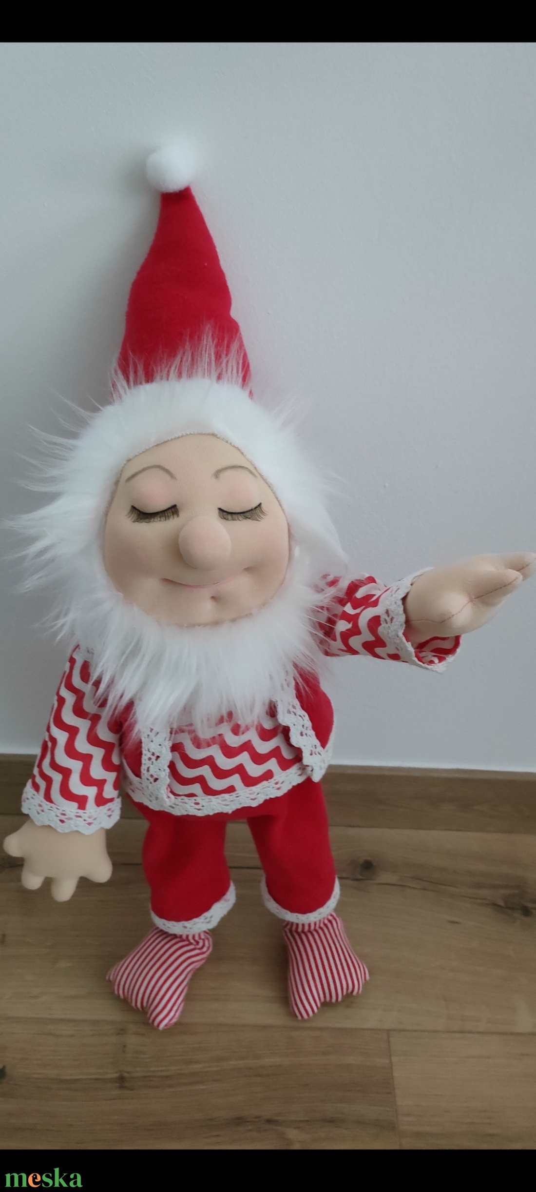 Kézzel készült egyedi drótvázas figura eladó.  - játék & sport - plüssállat & játékfigura - manó - Meska.hu