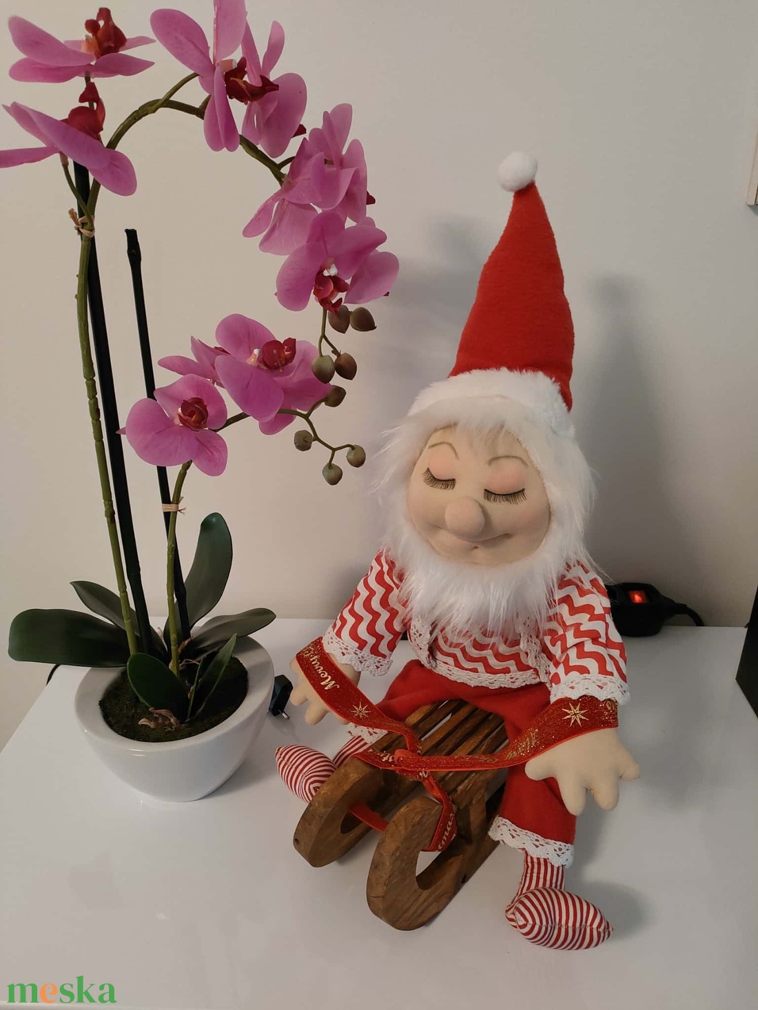 Kézzel készült egyedi drótvázas figura eladó.  - játék & sport - plüssállat & játékfigura - manó - Meska.hu