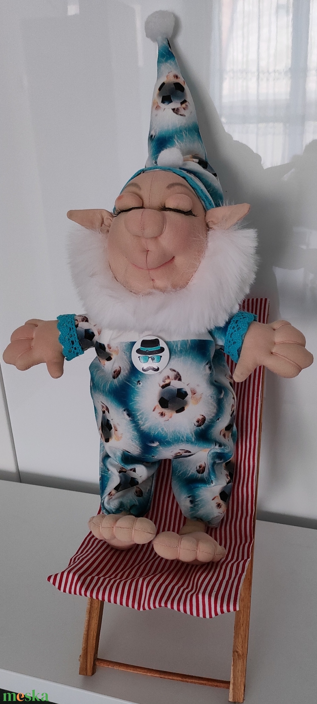 Kézzel készült egyedi drótvázas figura eladó.  - játék & sport - plüssállat & játékfigura - manó - Meska.hu