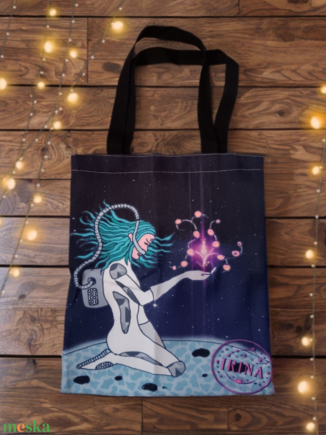 Világok felfedezője egyedi grafikás bevásárlótáska - táska & tok - bevásárlás & shopper táska - shopper, textiltáska, szatyor - Meska.hu