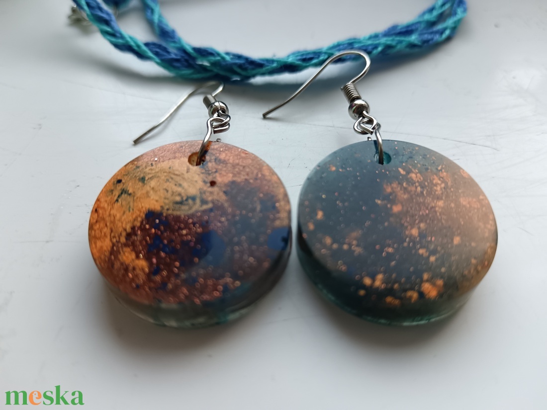 Nebula epoxigyanta ékszerszett - ékszer - ékszerszett - Meska.hu