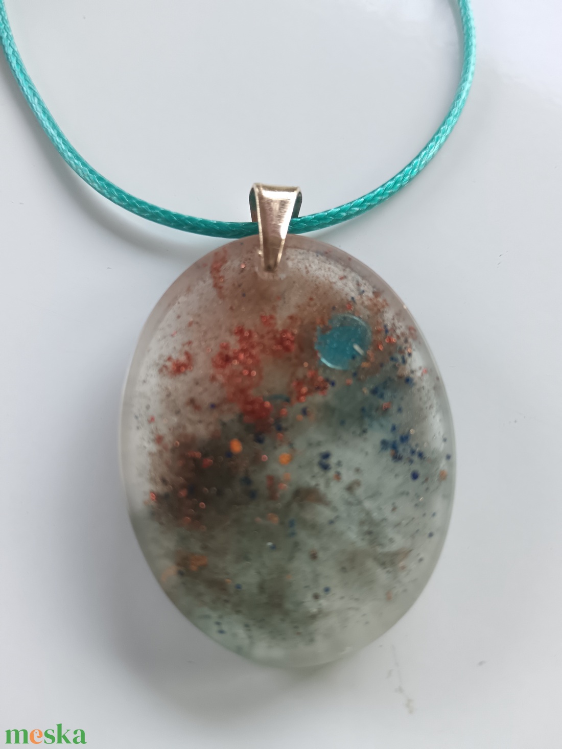 Nebula epoxigyanta medál - ékszer - ékszerszett - Meska.hu
