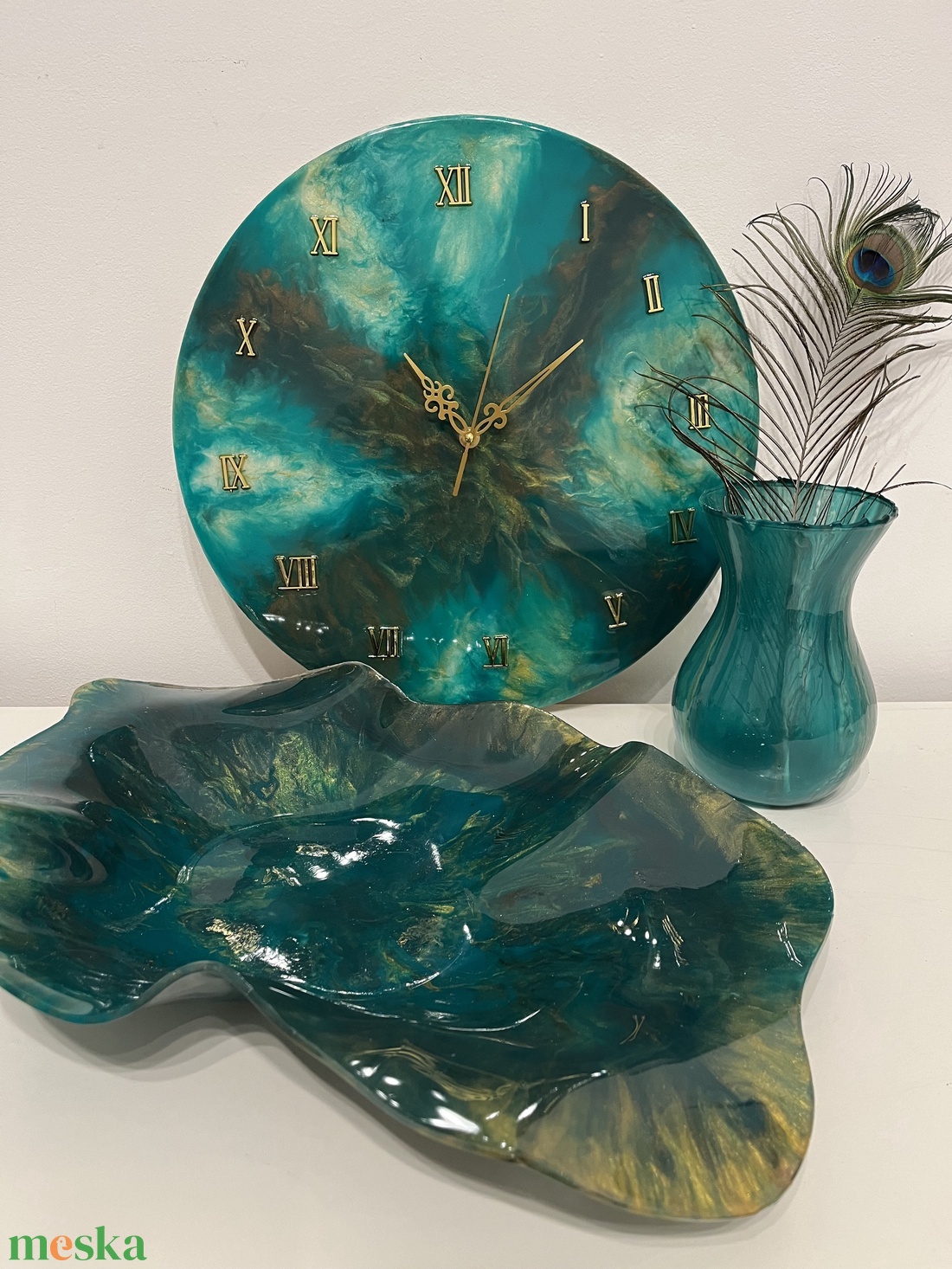 Epoxy, epoxi gyantával készült faliora, csendes mechanizmus, 40cm, - otthon & életmód - dekoráció - fali és függő dekoráció - falióra & óra - Meska.hu Epoxy, epoxi gyantával készült faliora, csendes mechanizmus, 40cm, - otthon & életmód - dekoráció - fali és függő dekoráció - falióra & óra - Meska.hu