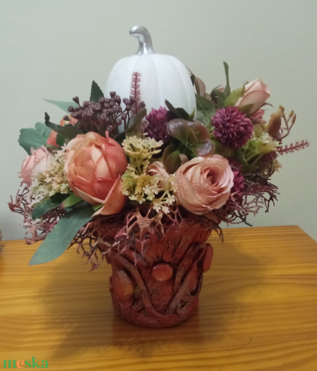 Őszi asztaldísz - otthon & életmód - dekoráció - asztal és polc dekoráció - asztaldísz - Meska.hu