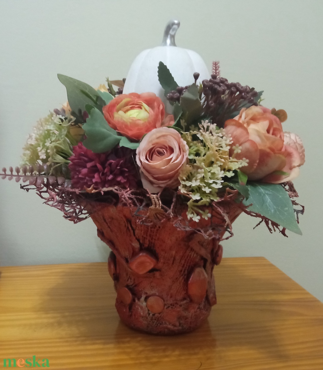 Őszi asztaldísz - otthon & életmód - dekoráció - asztal és polc dekoráció - asztaldísz - Meska.hu