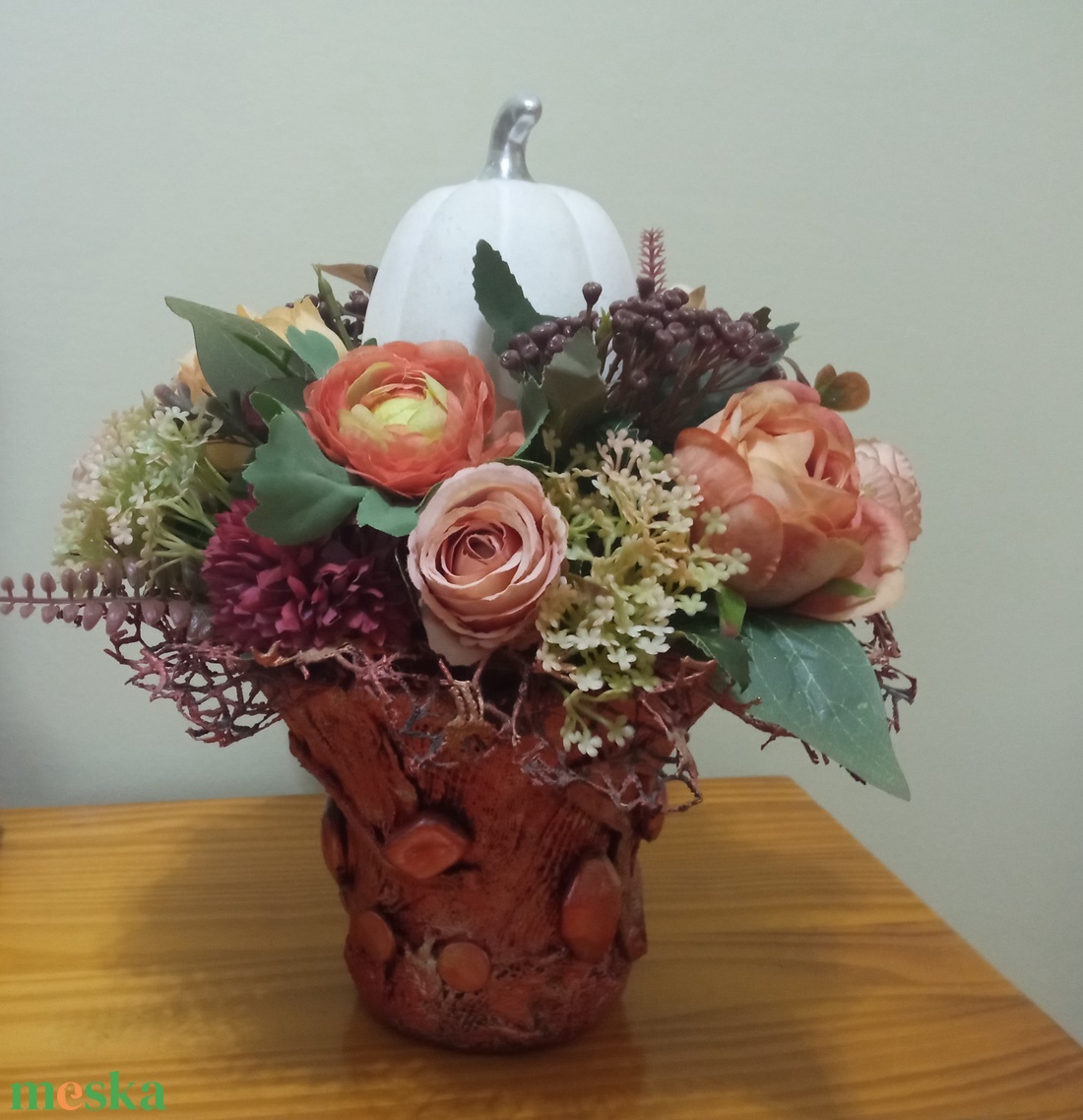 Őszi asztaldísz - otthon & életmód - dekoráció - asztal és polc dekoráció - asztaldísz - Meska.hu