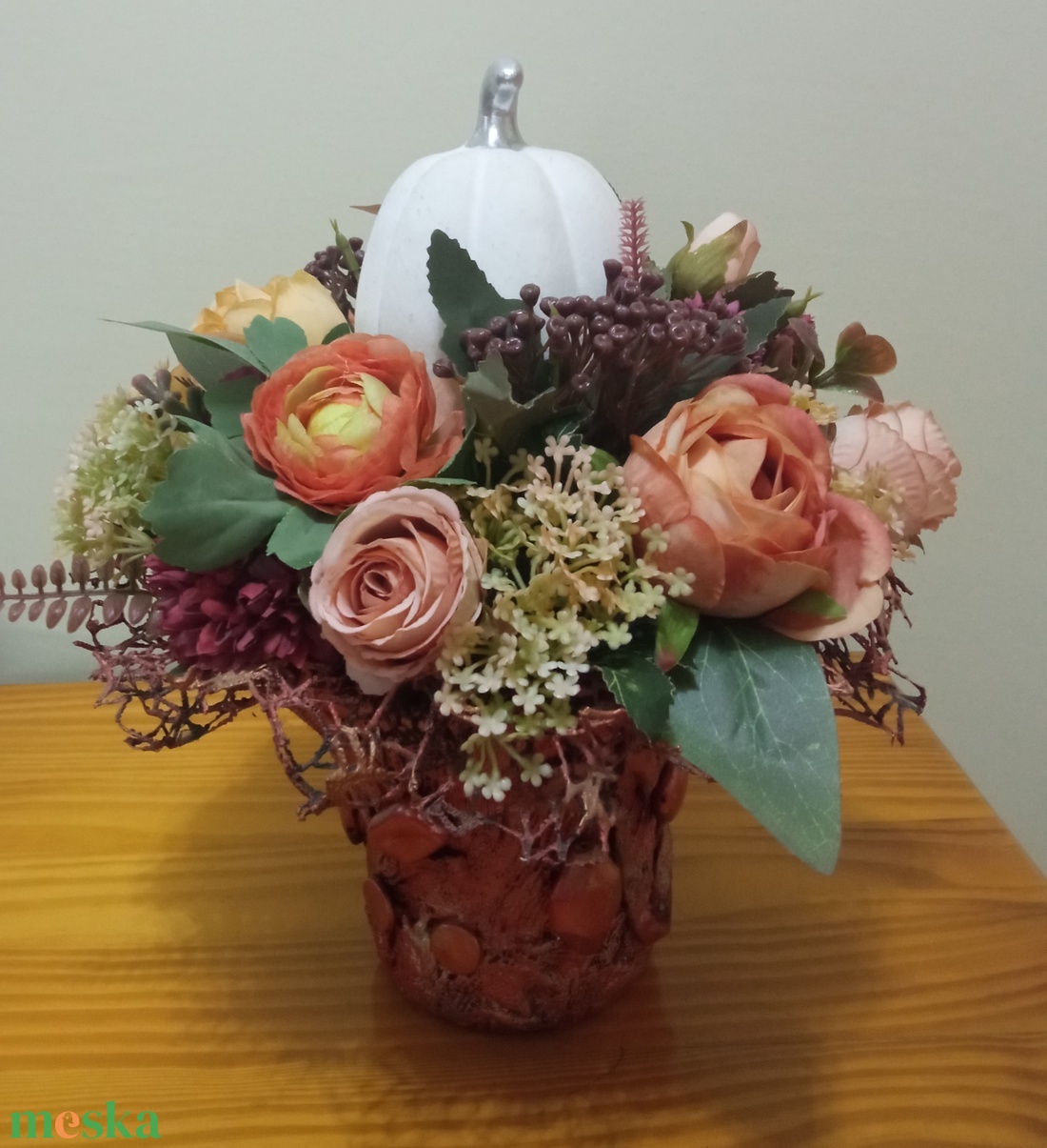 Őszi asztaldísz - otthon & életmód - dekoráció - asztal és polc dekoráció - asztaldísz - Meska.hu