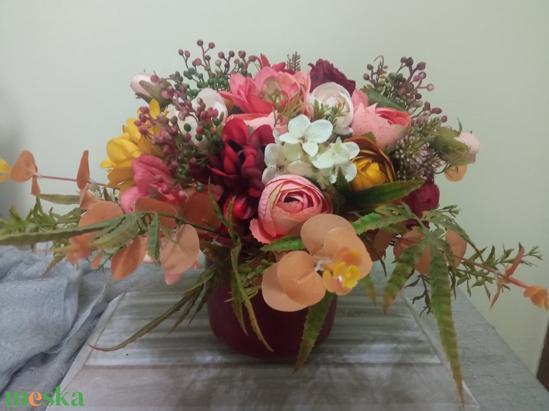 Őszies asztaldísz - otthon & életmód - dekoráció - asztal és polc dekoráció - asztaldísz - Meska.hu