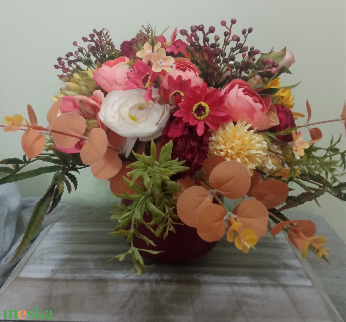 Őszies asztaldísz - otthon & életmód - dekoráció - asztal és polc dekoráció - asztaldísz - Meska.hu