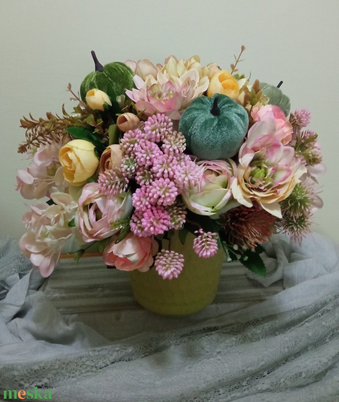 Őszi asztaldísz - otthon & életmód - dekoráció - asztal és polc dekoráció - asztaldísz - Meska.hu