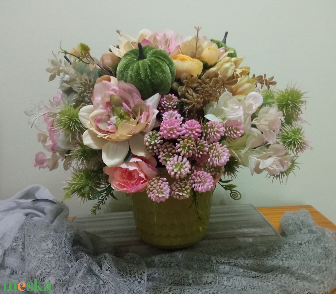 Őszi asztaldísz - otthon & életmód - dekoráció - asztal és polc dekoráció - asztaldísz - Meska.hu