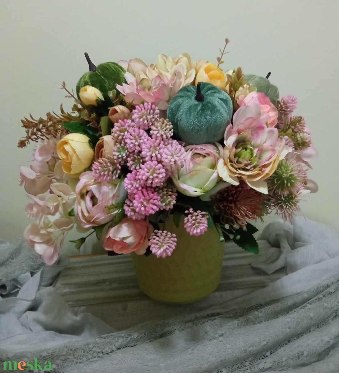 Őszi asztaldísz - otthon & életmód - dekoráció - asztal és polc dekoráció - asztaldísz - Meska.hu