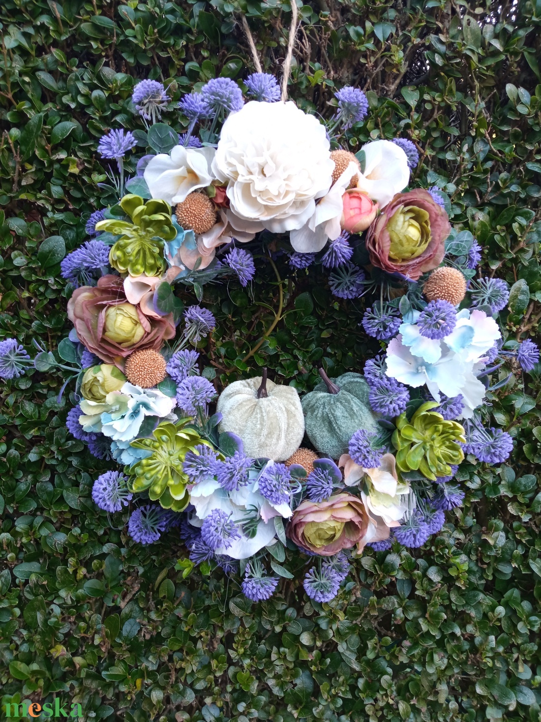 Őszi ajtódísz, kopogtató - otthon & életmód - dekoráció - ajtó- és ablak dekoráció - ajtódísz & kopogtató - Meska.hu