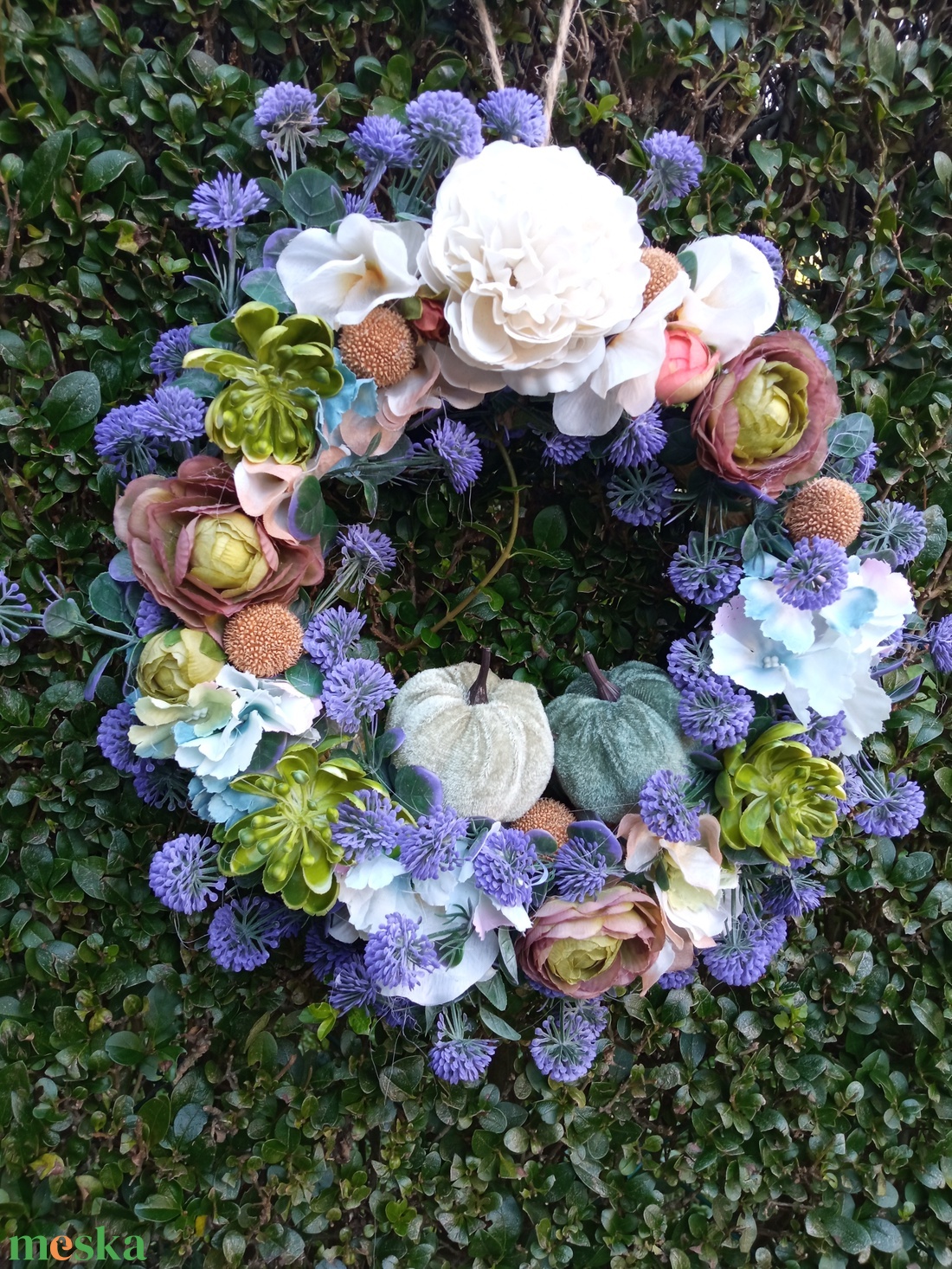 Őszi ajtódísz, kopogtató - otthon & életmód - dekoráció - ajtó- és ablak dekoráció - ajtódísz & kopogtató - Meska.hu