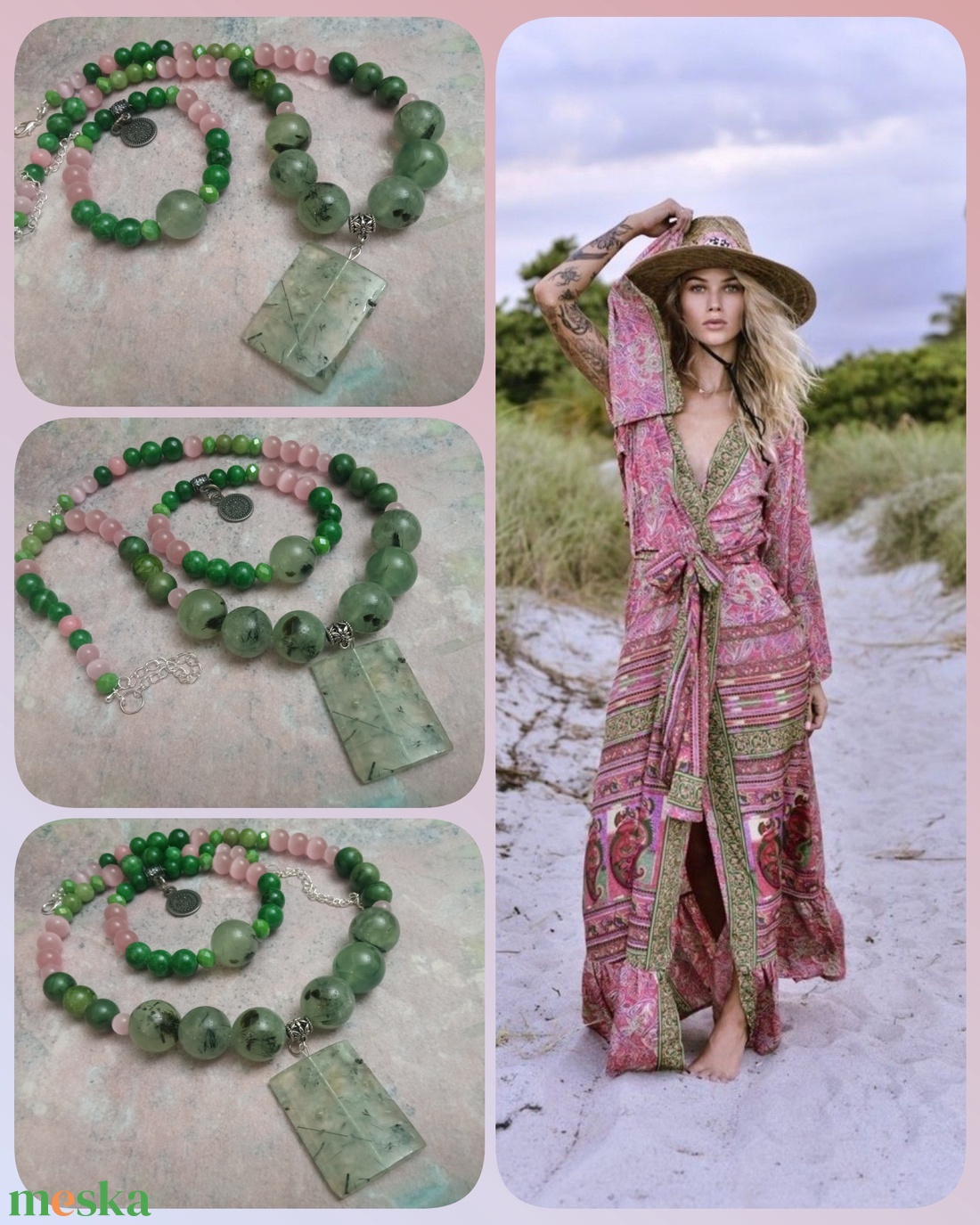 FÉLDRÁGAKŐ/ÁSVÁNY/ - SZETT - ékszer - ékszerszett - Meska.hu