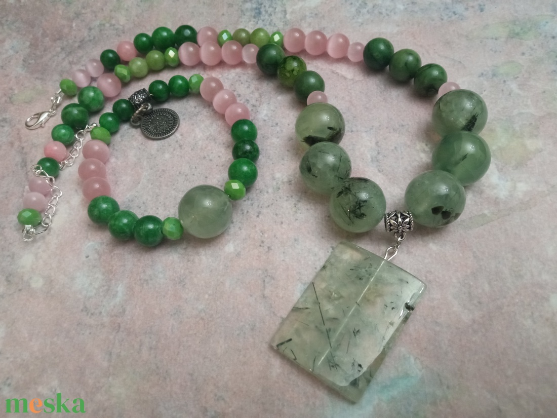 FÉLDRÁGAKŐ/ÁSVÁNY/ - SZETT - ékszer - ékszerszett - Meska.hu