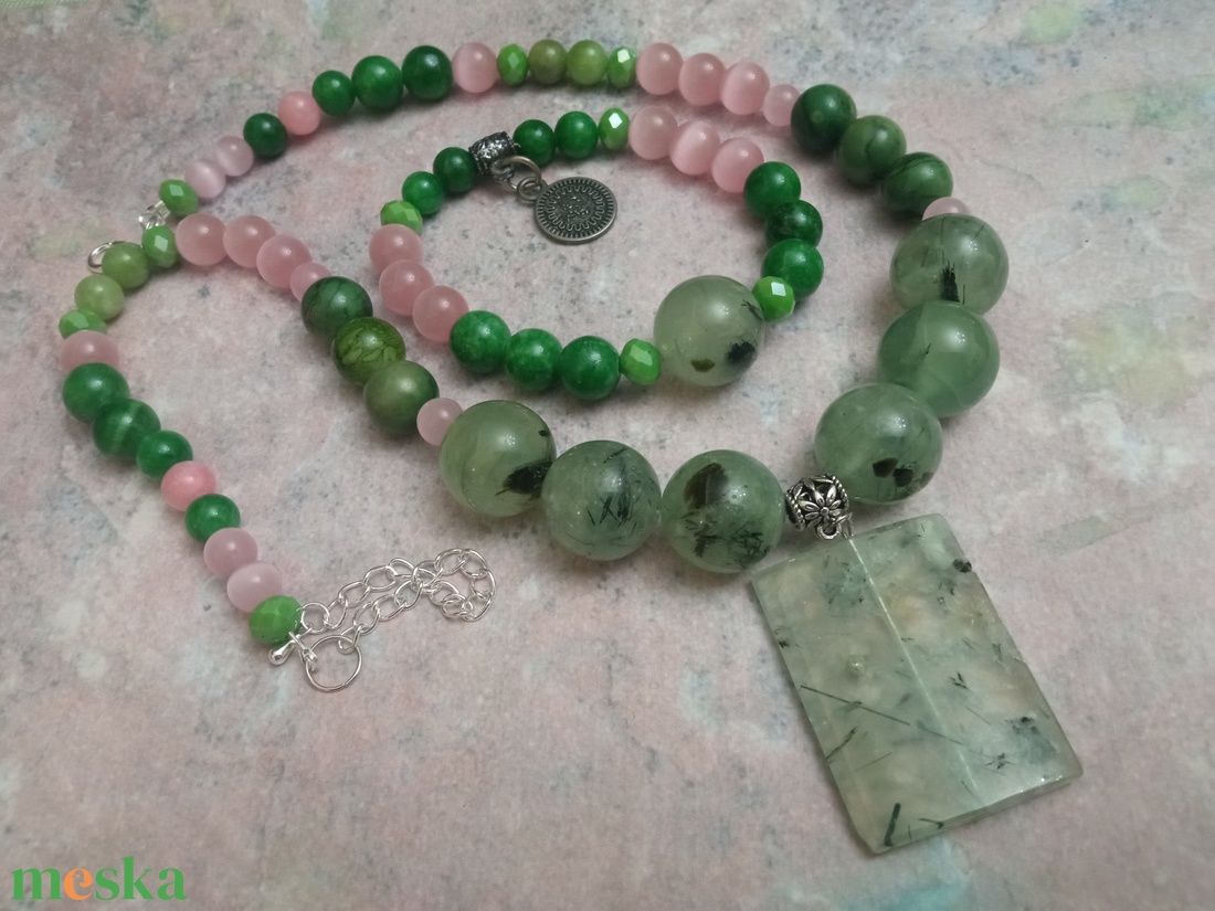 FÉLDRÁGAKŐ/ÁSVÁNY/ - SZETT - ékszer - ékszerszett - Meska.hu