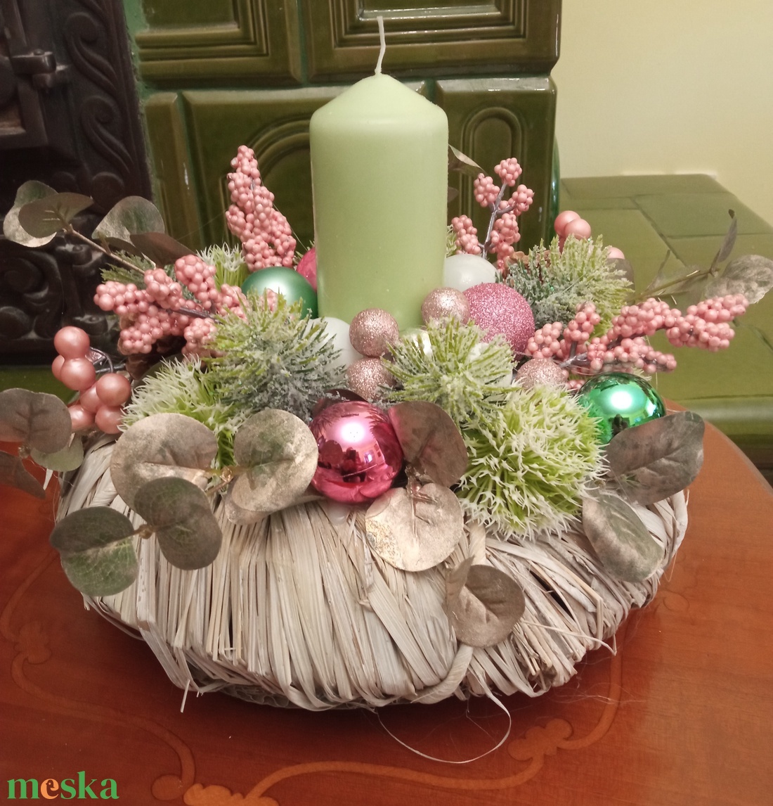 Karácsonyi asztaldísz - karácsony - adventi díszek - adventi asztaldísz - Meska.hu