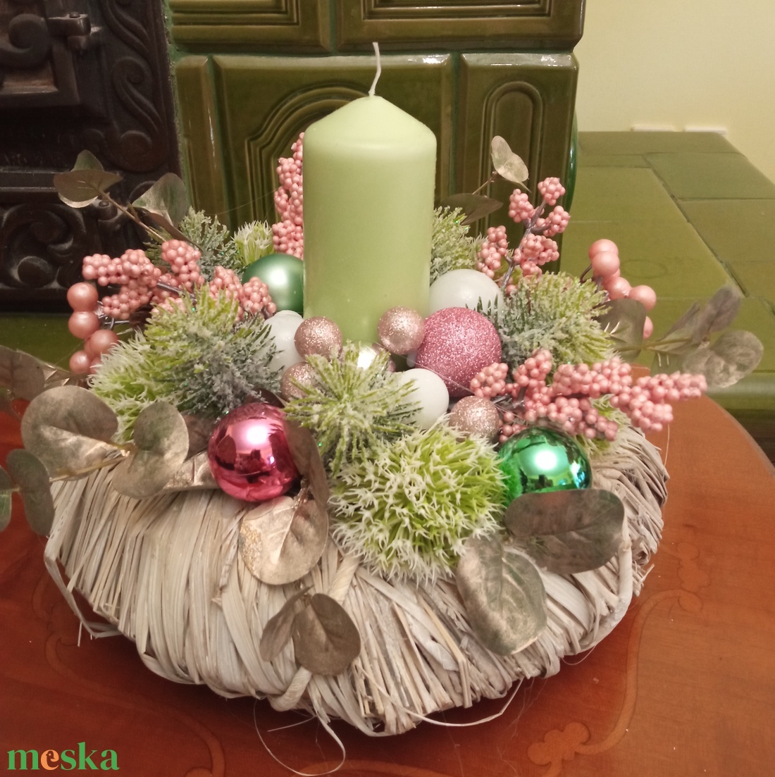 Karácsonyi asztaldísz - karácsony - adventi díszek - adventi asztaldísz - Meska.hu