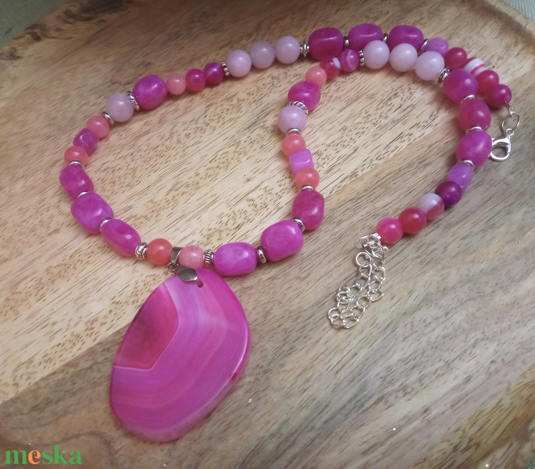 FÉLDRÁGAKŐ/ÁSVÁNY/ - gyöngysor, nyakék - ékszer - ékszerszett - Meska.hu