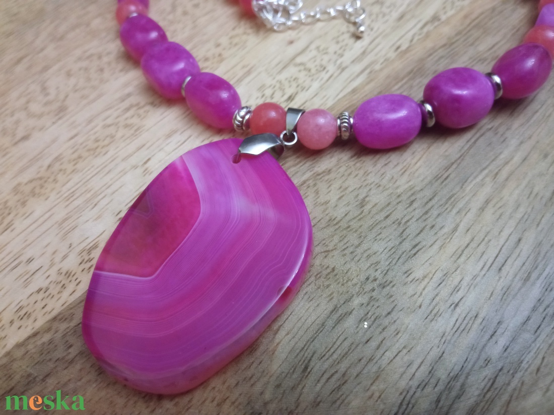 FÉLDRÁGAKŐ/ÁSVÁNY/ - gyöngysor, nyakék - ékszer - ékszerszett - Meska.hu