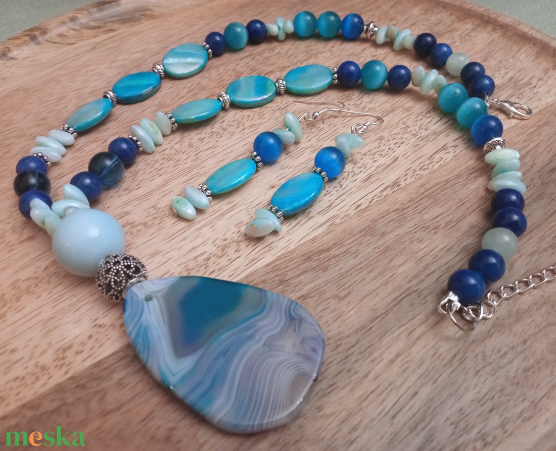 FÉLDRÁGAKŐ/ÁSVÁNY/ - szett - ékszer - ékszerszett - Meska.hu