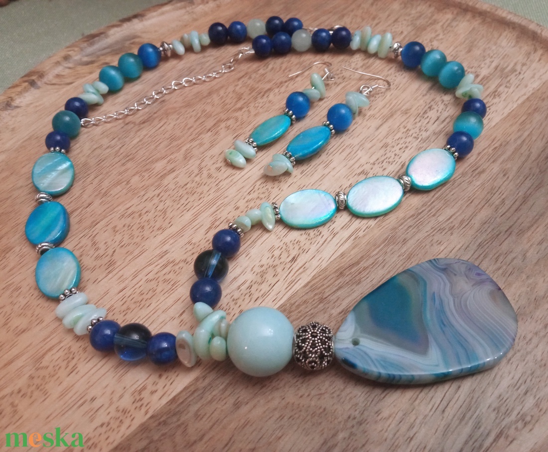 FÉLDRÁGAKŐ/ÁSVÁNY/ - szett - ékszer - ékszerszett - Meska.hu