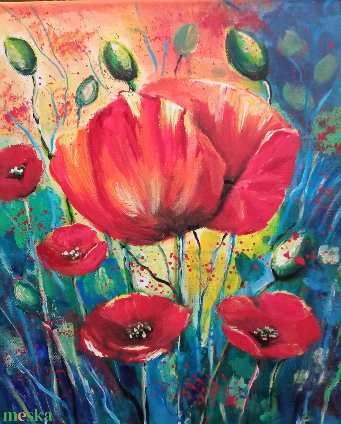 PIPACSOK- modern festmény - művészet - festmény - olajfestmény - Meska.hu