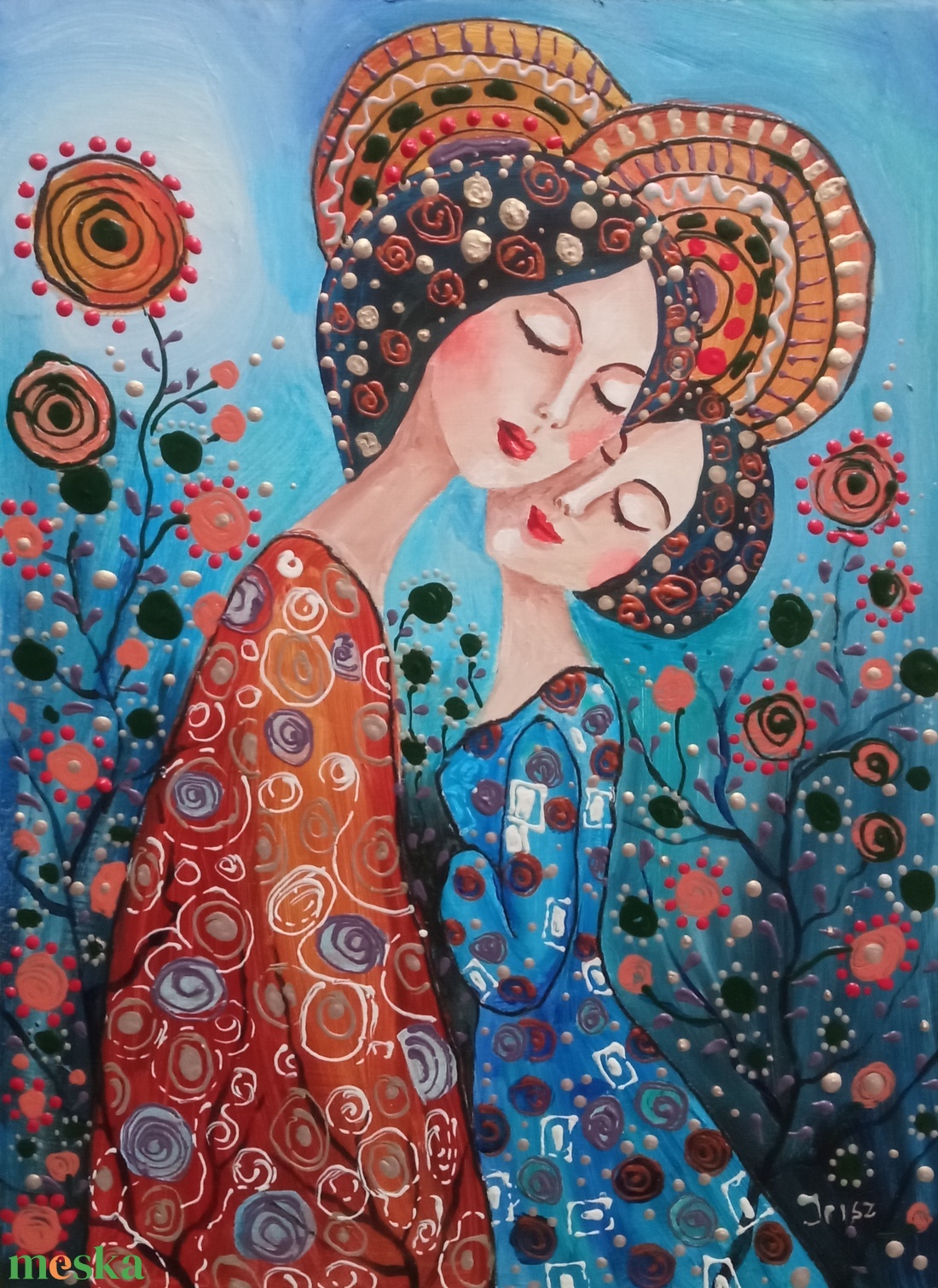 ÖRÖK KÖTELÉK- ABSZTRAKT festmény - művészet - festmény - olajfestmény - Meska.hu