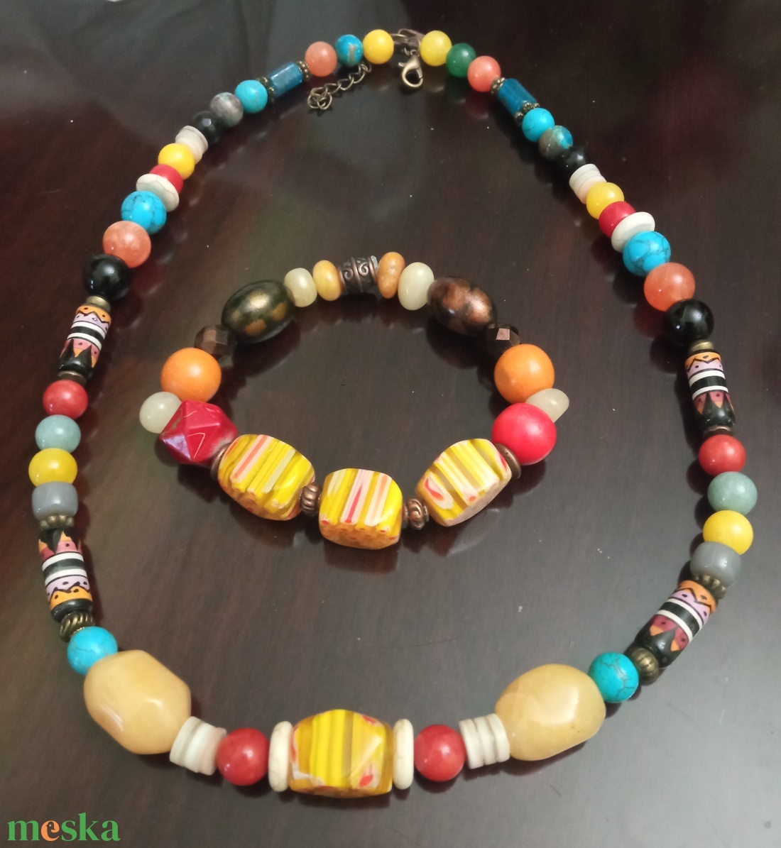 FÉLDRÁGAKŐ/ÁSVÁNY/ - SZETT - ékszer - ékszerszett - Meska.hu