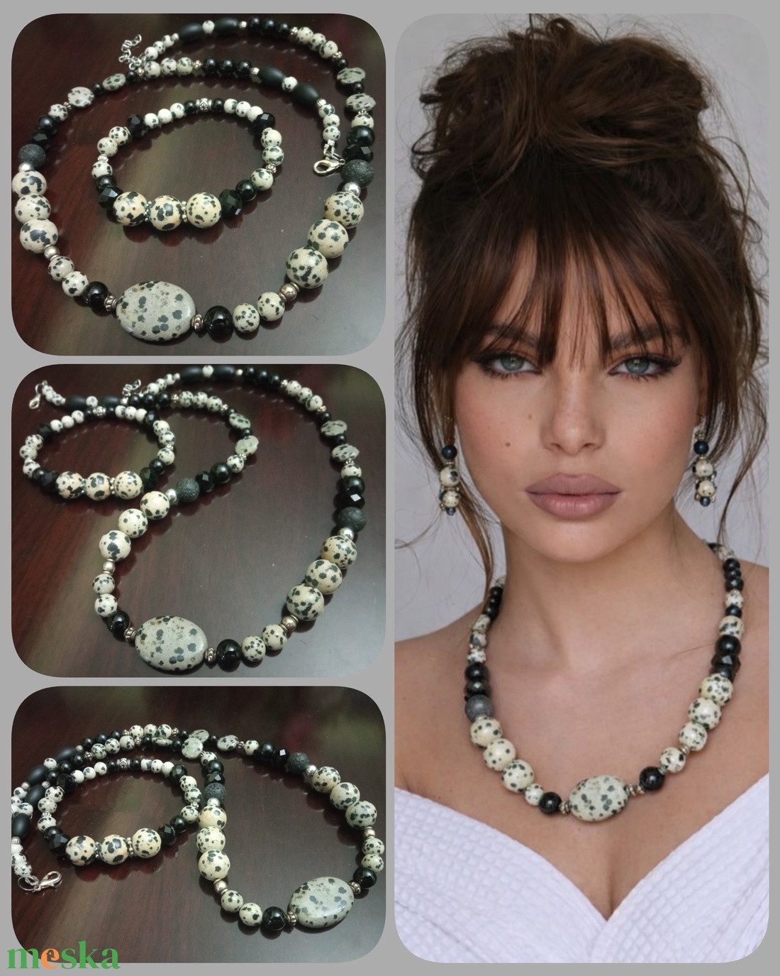 FÉLDRÁGAKŐ/ÁSVÁNY/ - SZETT - ékszer - ékszerszett - Meska.hu