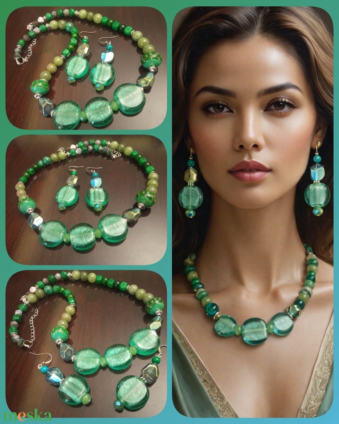 FÉLDRÁGAKŐ/ÁSVÁNY/-SZETT - ékszer - ékszerszett - Meska.hu