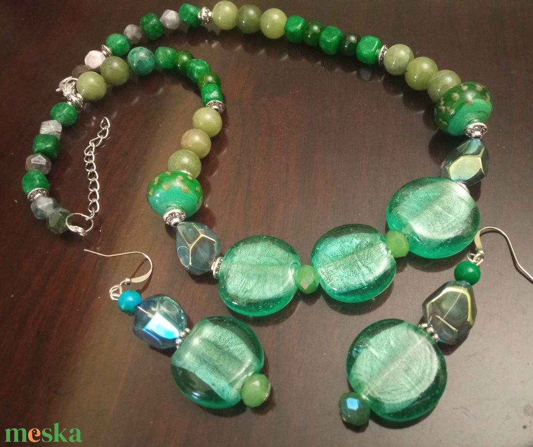 FÉLDRÁGAKŐ/ÁSVÁNY/-SZETT - ékszer - ékszerszett - Meska.hu