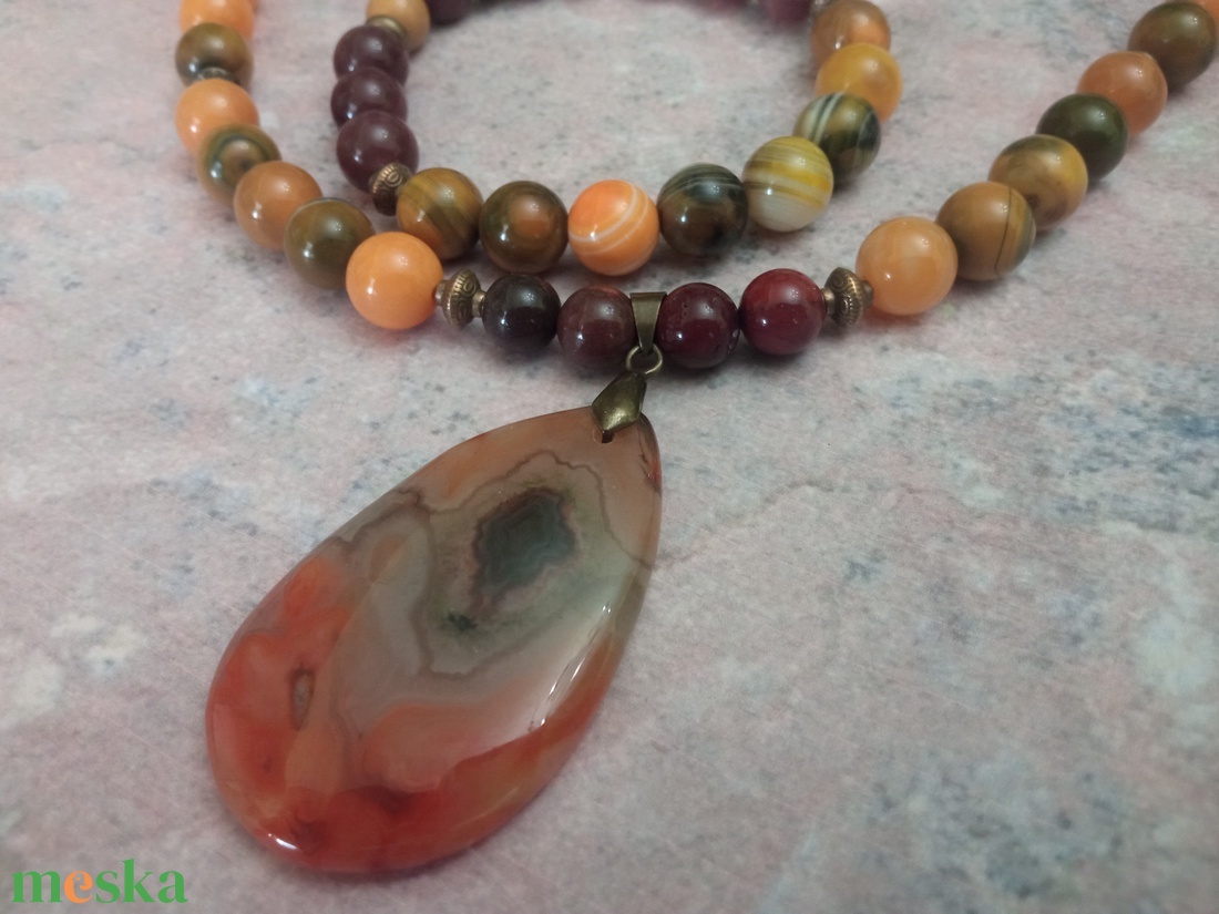 FÉLDRÁGAKŐ/ÁSVÁNY/ - SZETT - ékszer - ékszerszett - Meska.hu