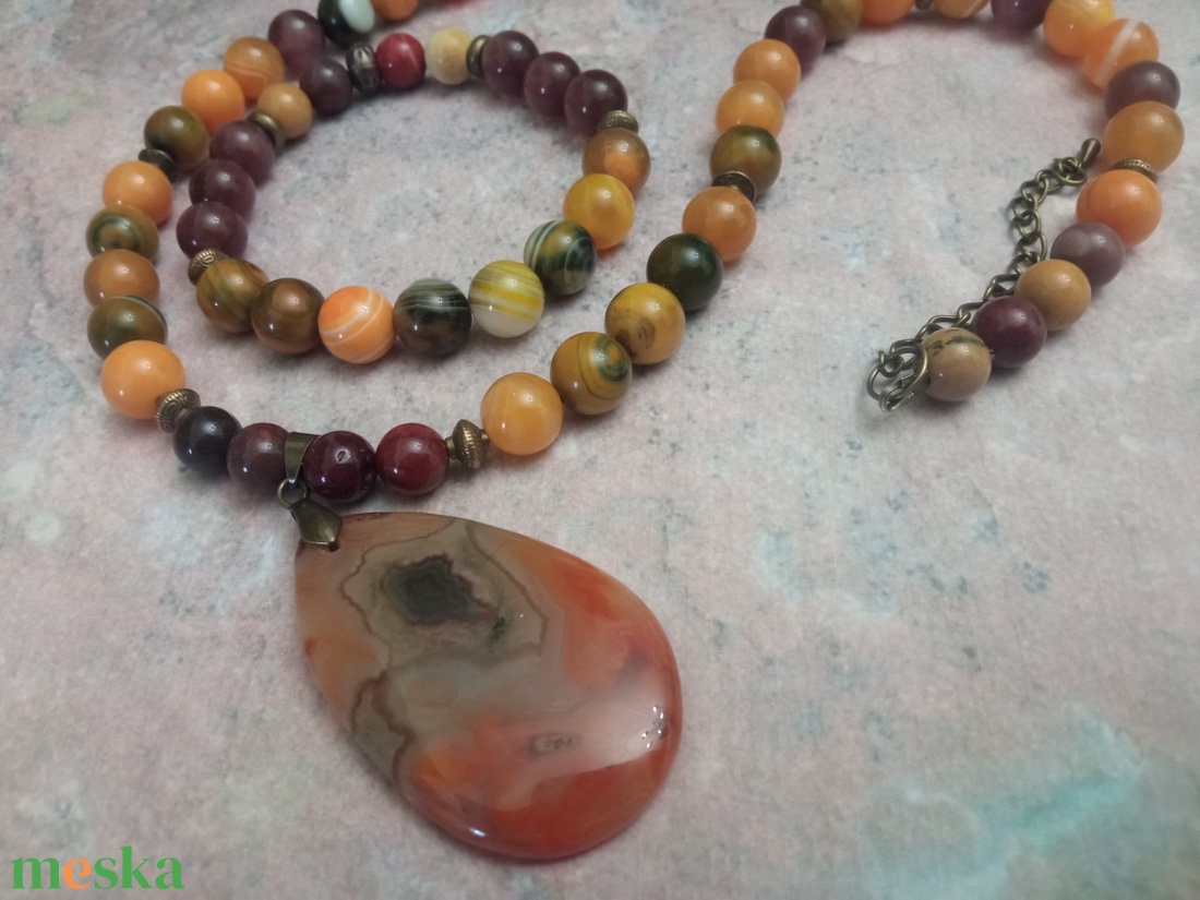 FÉLDRÁGAKŐ/ÁSVÁNY/ - SZETT - ékszer - ékszerszett - Meska.hu