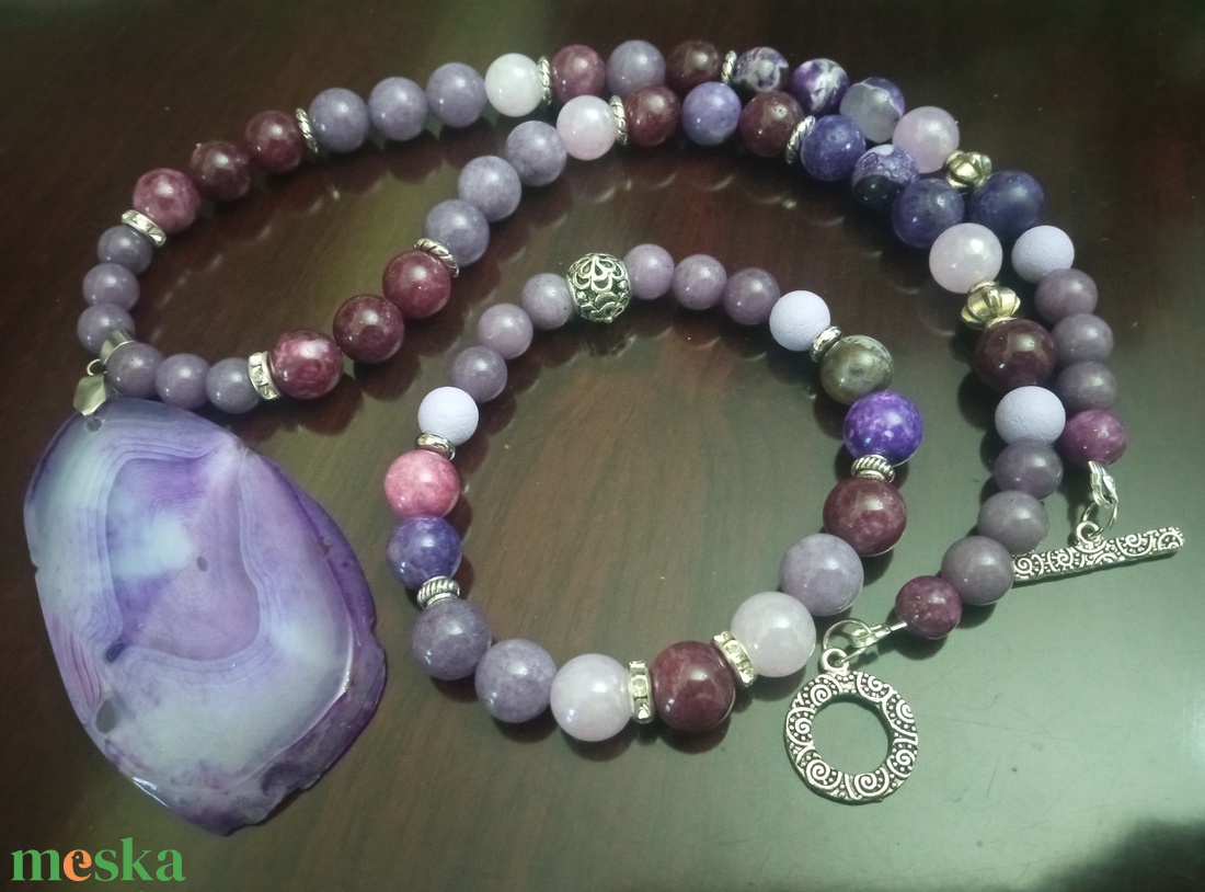 FÉLDRÁGAKŐ/ÁSVÁNY/ - SZETT - ékszer - ékszerszett - Meska.hu